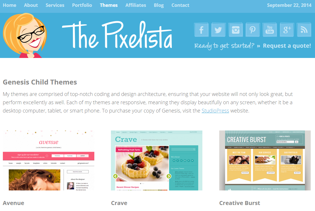 Genesis Child Themes The Pixelista